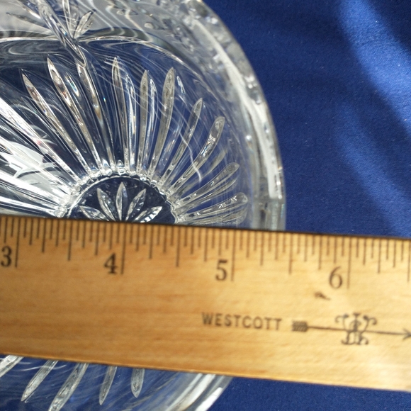 CRYSTAL GERMAN ROSES Candy BOWL - Picture 6 of 12